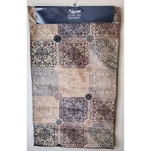 Nourison Watercolor Brown Accent Rug 27" x 45"‎ New